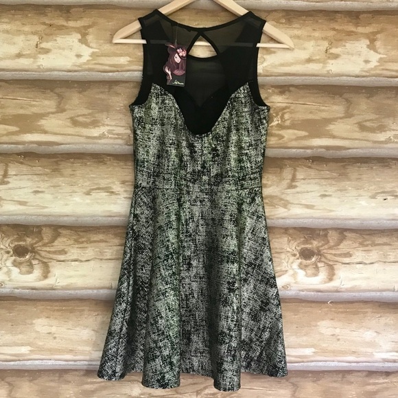 SOPRANO cut-out open back metallic formal dress Jr M - Picture 6 of 11